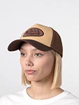 Бейсболка VON DUTCH арт. VD/1/CB/TERRYLOG01  (бежевый / коричневый)